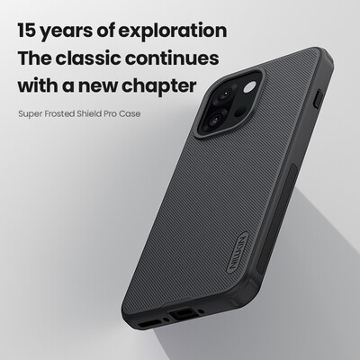 Пластиковый чехол Nillkin Super Frosted Shield Pro Черный для OnePlus 13T/ 13s(8)