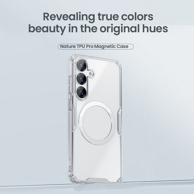 Силиконовый чехол Nillkin Nature TPU Pro Magnetic Case Прозрачный для Samsung Galaxy S25(8)