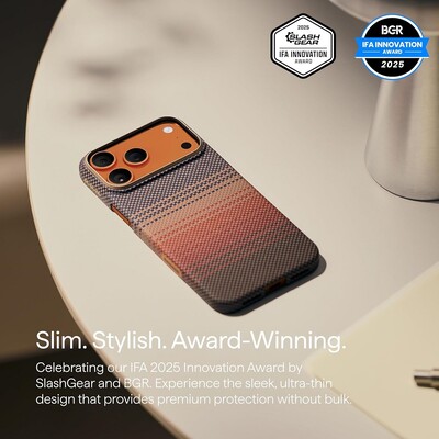 Кевларовый чехол с Magsafe Pitaka Ultra-Slim Sunset PitaTap (KI1702SP) для Apple iPhone 17 Pro(8)
