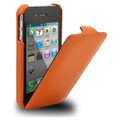 Кожаный чехол Melkco Leather Case Orange LC для Apple iPhone 4/4S(#1)
