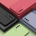 Силиконовый чехол с защитой камеры Silicone Case синий для Huawei Honor 10X Lite(#3)