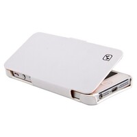 Кожаный чехол HOCO Duke folder Leather Case White для Apple iPhone 5/5s/SE