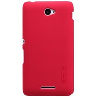 Пластиковый чехол с пленкой Nillkin Super Frosted Shield Red для Sony Xperia E4