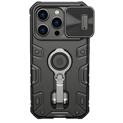 Противоударная-накладка Nillkin CamShield Armor Pro Черная для Apple iPhone 14 Pro(1)
