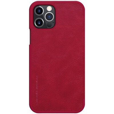 Кожаный чехол Nillkin Qin Leather Case Красный для Apple iPhone 12 Pro Max(2)
