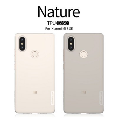 Силиконовый чехол Nillkin Nature TPU Case Серый для Xiaomi Mi8 SE(4)