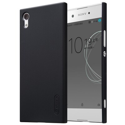 Пластиковый чехол с пленкой Nillkin Super Frosted Shield Black для Sony Xperia XA1(3)