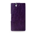 Кожаный чехол TETDED Lava Series Merlot Purple для Sony Xperia Z L36h(#2)