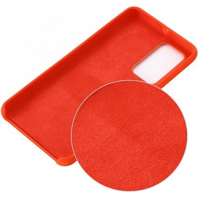 Силиконовый чехол Silicone Case красный для Huawei P40(3)