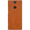 Кожаный чехол Nillkin Qin Leather Case Коричневый для Sony XA2 Plus(#2)