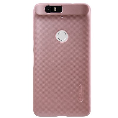 Пластиковый чехол с пленкой Nillkin Super Frosted Shield Rose Gold для Huawei Nexus 6P(1)