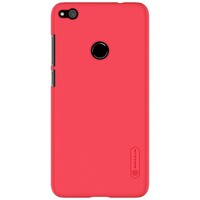 Пластиковый чехол с пленкой Nillkin Super Frosted Shield Red для Huawei P8 Lite 2017