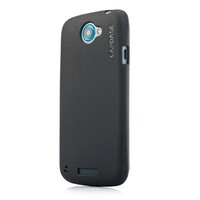 Силиконовый чехол накладка Capdase Soft Jacket 2 Xpose Black для HTC One S