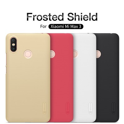 Пластиковый чехол с пленкой Nillkin Super Frosted Shield Черный для Xiaomi Mi Max 3(4)