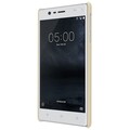 Пластиковый чехол с пленкой Nillkin Super Frosted Shield Gold для Nokia 3(#2)