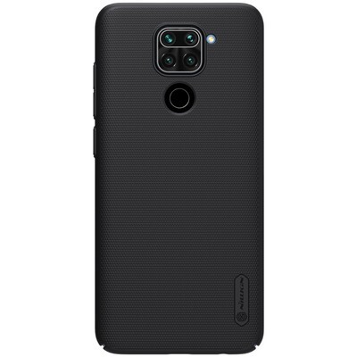 Пластиковый чехол с подставкой Nillkin Super Frosted Shield Черный для Xiaomi Redmi Note 9(1)