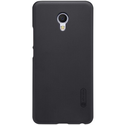 Пластиковый чехол с пленкой Nillkin Super Frosted Shield Black для Meizu MX6(1)