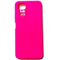 Силиконовый чехол Silicone Case с логотипом ярко-розовый для Xiaomi Redmi Note 11(#1)