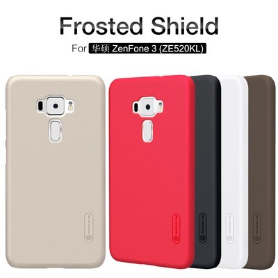 Пластиковый чехол с пленкой Nillkin Super Frosted Shield Gold для Asus ZenFone 3 ZE520KL(4)