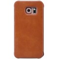Кожаный чехол Nillkin Qin Leather Case Brown для Samsung G925F Galaxy S6 Edge(#2)