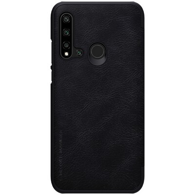 Кожаный чехол Nillkin Qin Leather Case Черный для Huawei P20 Lite 2019 (Nova 5i)(2)