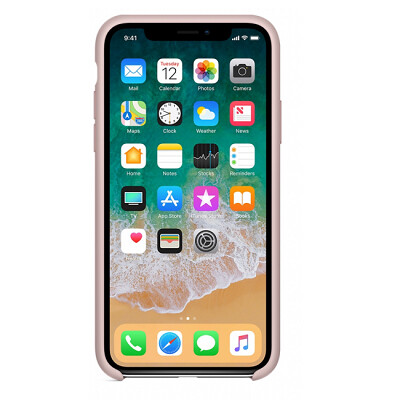 Силиконовый чехол светло-розовый для Apple iPhone XR(3)