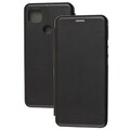 Чехол-книга на основе из силикона Book Case New 3D черный для Xiaomi Redmi 9C(#1)