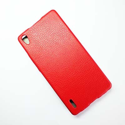 Кожаный чехол Armor Case Red для Huawei Ascend P7(3)
