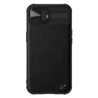 Силиконовая накладка Nillkin CamShield Leather Case Черная для Apple iPhone 13