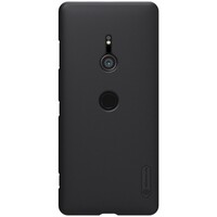 Пластиковый чехол с подставкой Nillkin Super Frosted Shield Черный для Sony Xperia XZ3