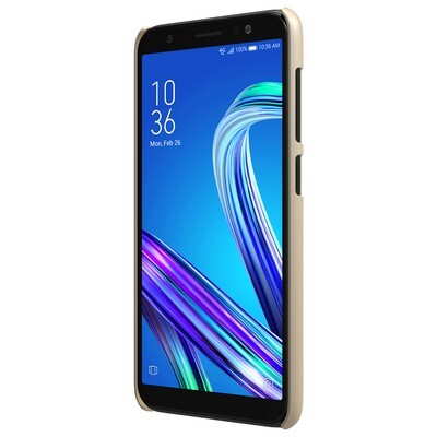 Пластиковый чехол с пленкой Nillkin Super Frosted Shield Золотой для Asus ZenFone Max M1 ZB555KL(2)