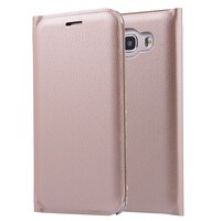 Полиуретановый чехол книга Flip Case Gold для Samsung A520F Galaxy A5 (2017)