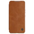 Кожаный чехол Nillkin Qin Pro Leather Case Коричневый для Samsung Galaxy S22 Plus(#1)