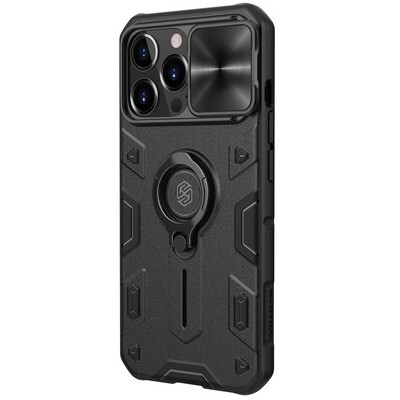 Противоударная-накладка Nillkin CamShield Armor Черная для Apple iPhone 13 Pro(3)