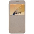 Полиуретановый чехол книга Nillkin Sparkle Leather Case Gold для Samsung J7 Prime(#1)