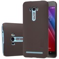 Пластиковый чехол с пленкой Nillkin Super Frosted Shield Brown для Asus Zenfone Selfie ZD551KL(#3)