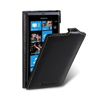 Кожаный чехол книга Melkco Leather Case Black LC для Nokia Lumia 800