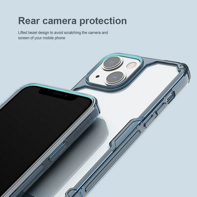 Силиконовый чехол Nillkin Nature TPU Pro Case Прозрачный для Apple iPhone 14 Plus(6)