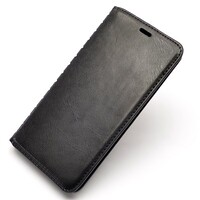 Полиуретановый чехол-книга на основе из силикона New Book Case Черный  для Asus ZenFone Max M1 ZB555KL