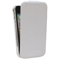 Кожаный чехол книга HOCO White(белый) для Apple iPhone 4/4S