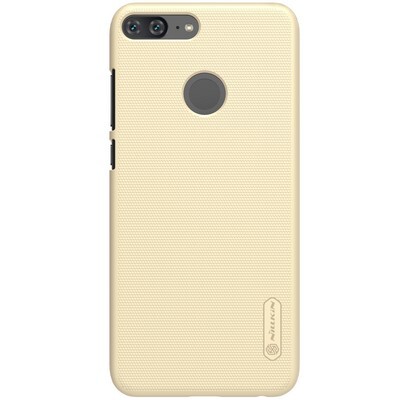 Пластиковый чехол с пленкой Nillkin Super Frosted Shield Gold (Золотой) для Huawei Honor 9 Lite(1)