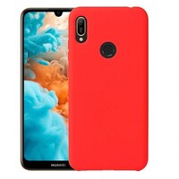 Силиконовый чехол Silicone Case красный для Huawei Y7 Prime 2019/ Y7 2019