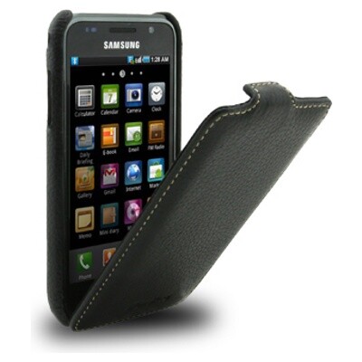 Кожаный чехол книга Melkco Leather Case Black LC для Samsung i9000 Galaxy S(1)