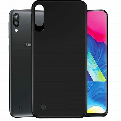 Силиконовый чехол TPU Matte Case 1mm черный для Samsung Galaxy M20(2)