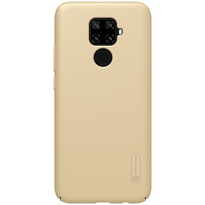 Пластиковый чехол с подставкой Nillkin Super Frosted Shield Золотой для Huawei Mate 30 Lite (Nova 5i Pro)(1)
