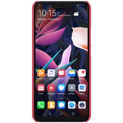 Пластиковый чехол с подставкой Nillkin Super Frosted Shield Красный для Huawei Mate 20 Lite(2)