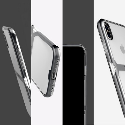 Чехол бампер Nillkin Crystal Series Синий для Apple iPhone Xs(4)