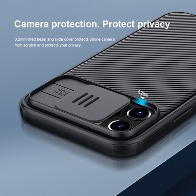 Чехол-накладка Nillkin CamShield Pro Синяя для Apple iPhone 12 Pro Max(8)