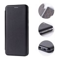 Чехол-книга на основе из силикона Book Case New 3D черный для Samsung Galaxy A32(#2)