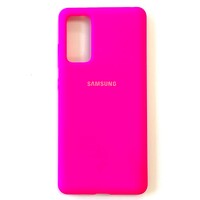 Силиконовый чехол Silicone Case ярко-розовый для Samsung Galaxy S20 FE